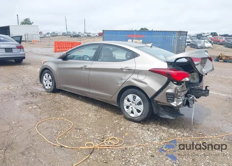 2016 Hyundai Elantra Se from USA, damaged, VIN 5NPDH4AE0GH782003